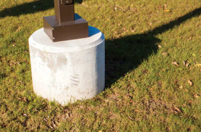 Concrete Light Pole Base from USA Precast | Contractor Pricing Available